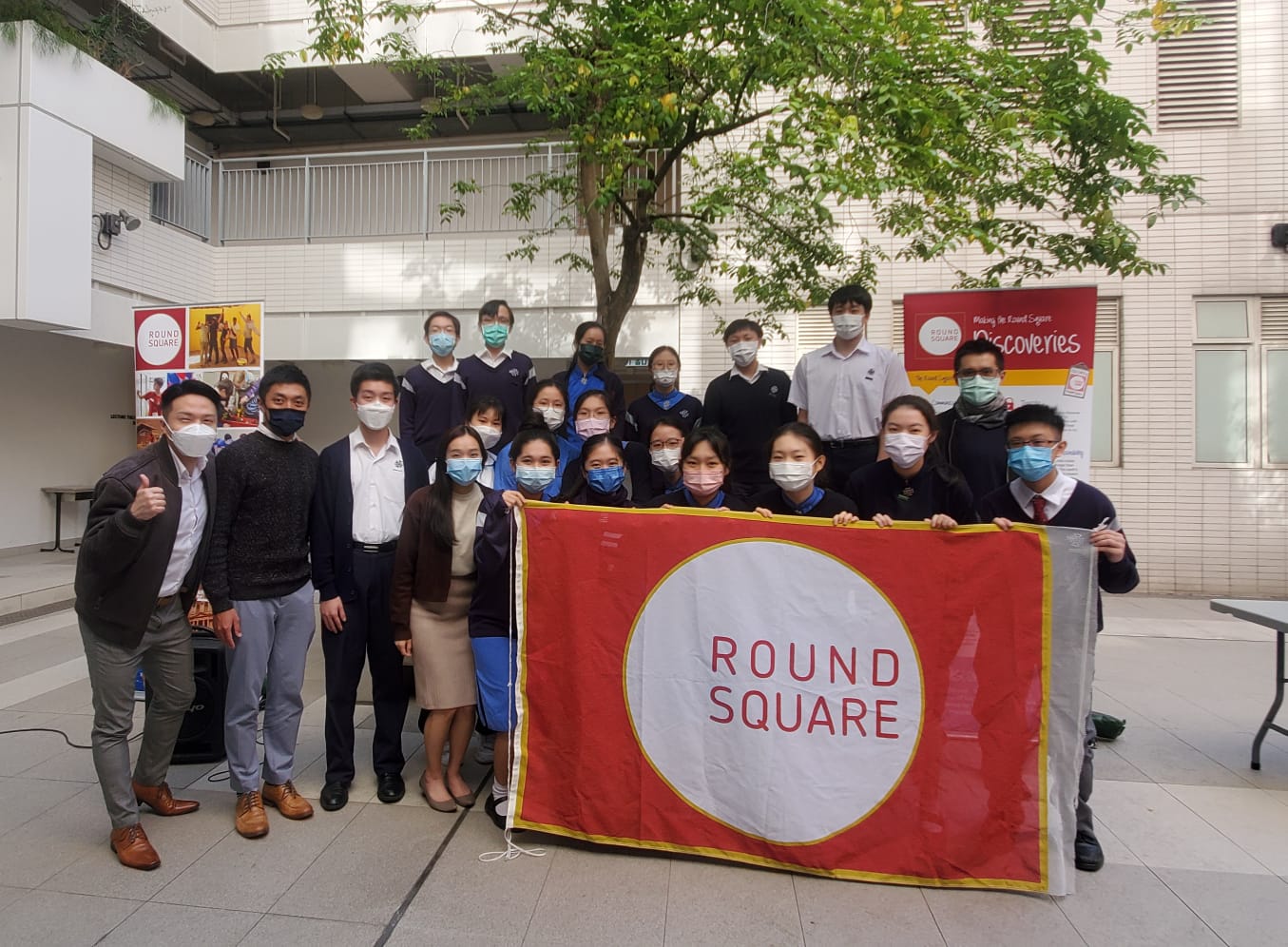Teachers-in-charge and members of the Round Square Student Committee